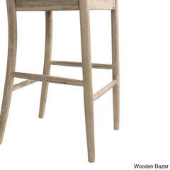 Eugleyc Swivel Solid Wood Bar & Counter Stool