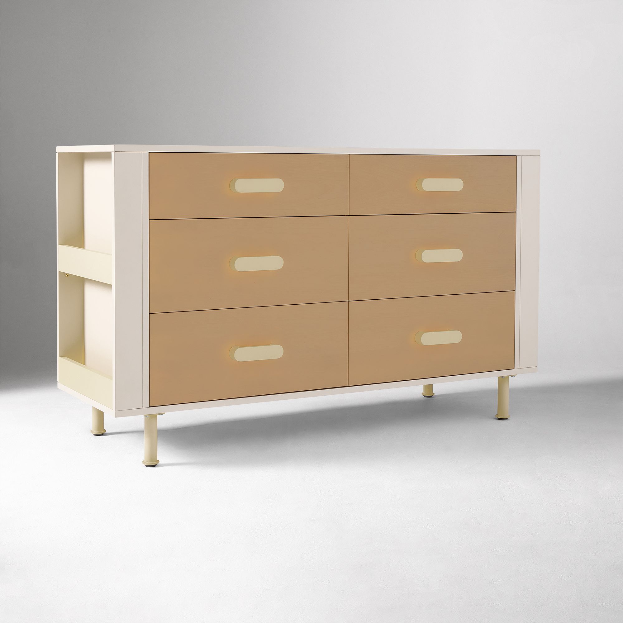 Yalkiin  6-Drawer Dresser - Wooden bazar