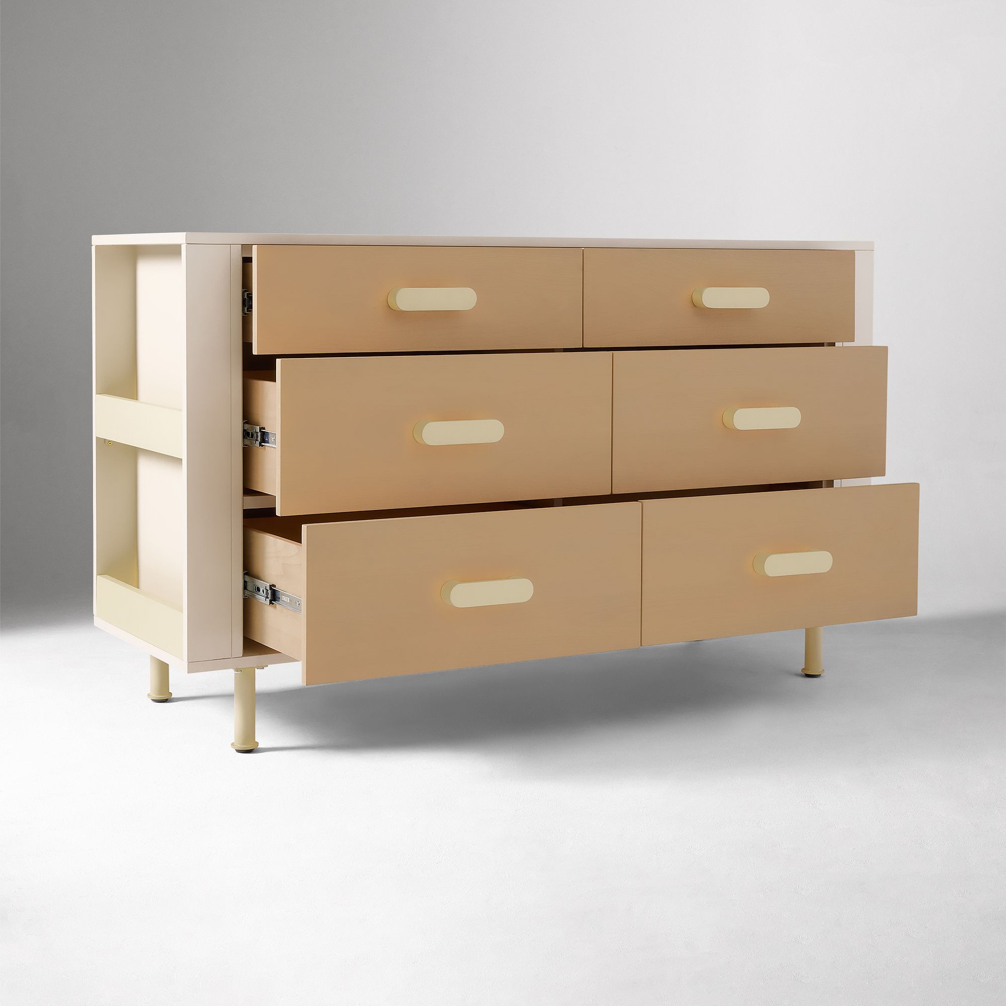 Yalkiin  6-Drawer Dresser - Wooden bazar