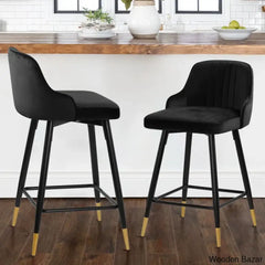 Eve Swivel Velvet Upholstered Counter & Bar Stool (Set Of 2)