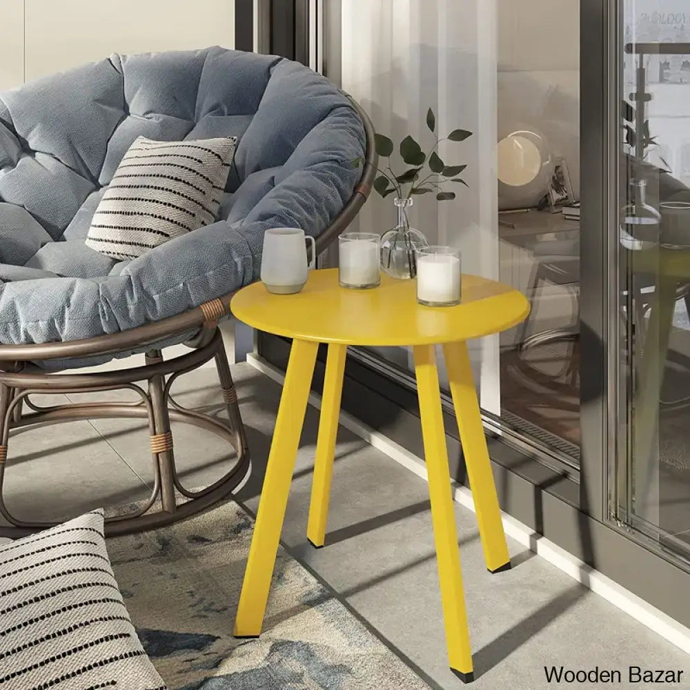 Eveliy Coffee And Center Table Yellow