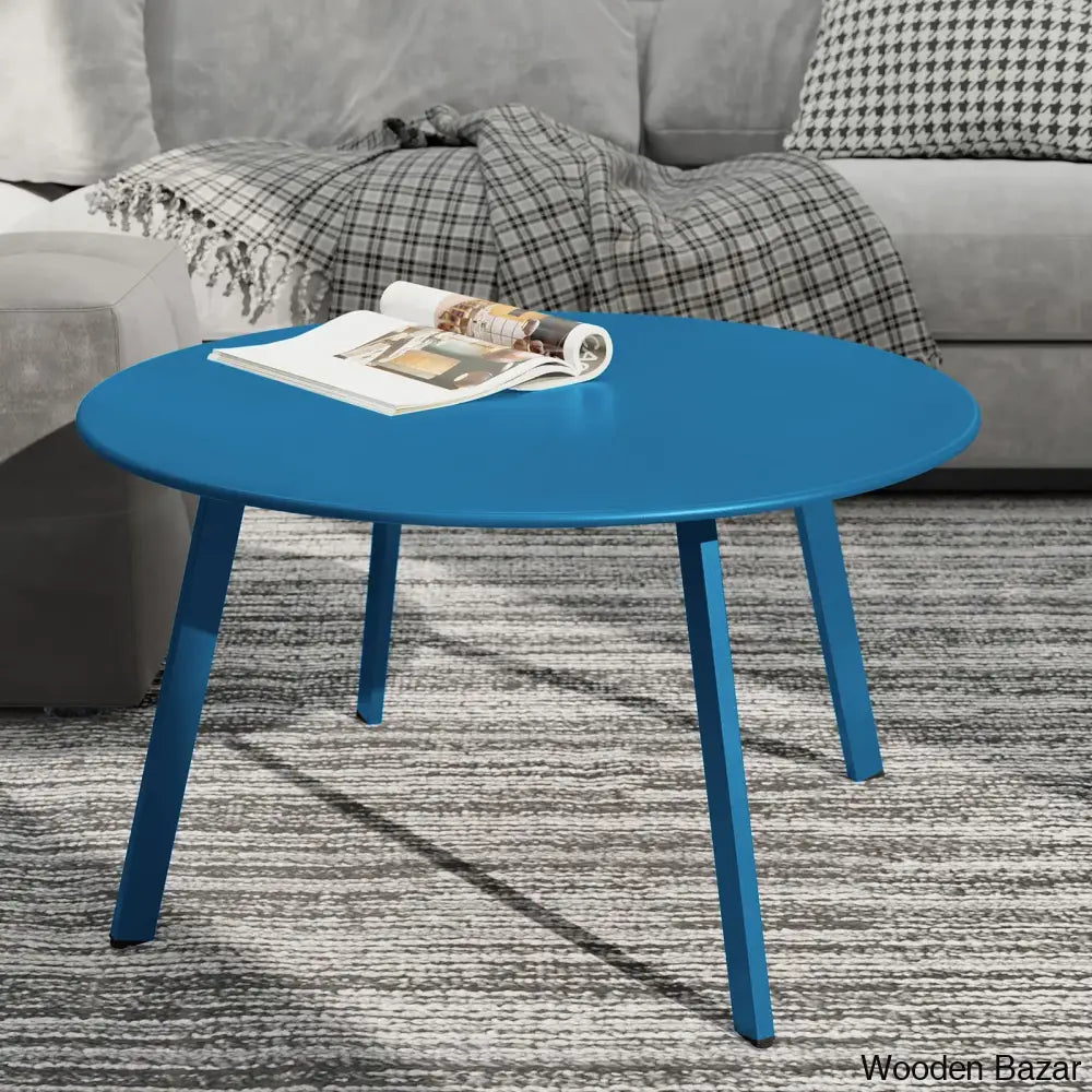 Evelunni Coffee And Center Table Peacock Blue