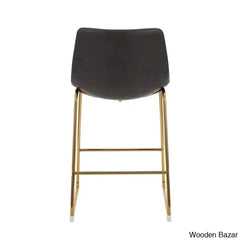 Everyo Swivel Upholstered 25.75’’ Counter And Bar Stool With Metal Frame (Set Of 2)