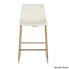 Everyo Swivel Upholstered 25.75’’ Counter And Bar Stool With Metal Frame (Set Of 2)