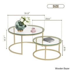 Ewerly Round Nesting Coffee And Center Table