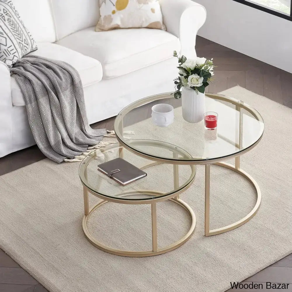 Ewerly Round Nesting Coffee And Center Table