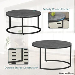 Ewerly Round Nesting Coffee And Center Table