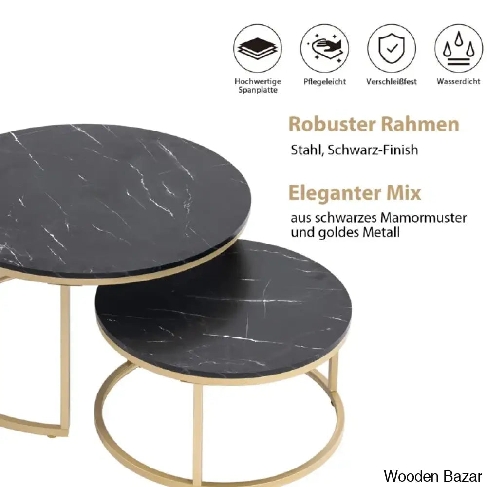 Ewerly Round Nesting Coffee And Center Table