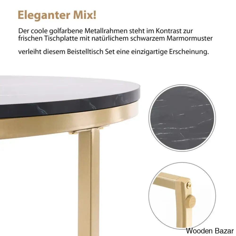 Ewerly Round Nesting Coffee And Center Table