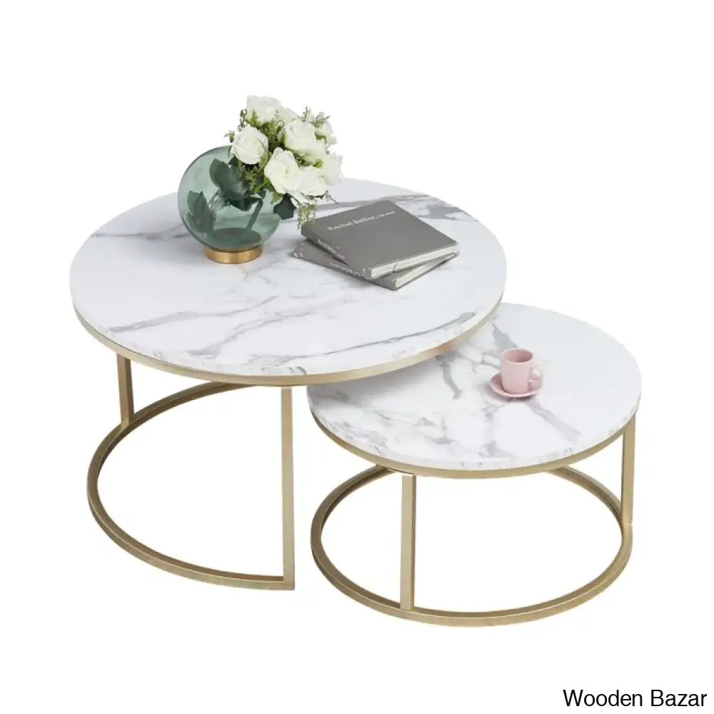 Ewerly Round Nesting Coffee And Center Table