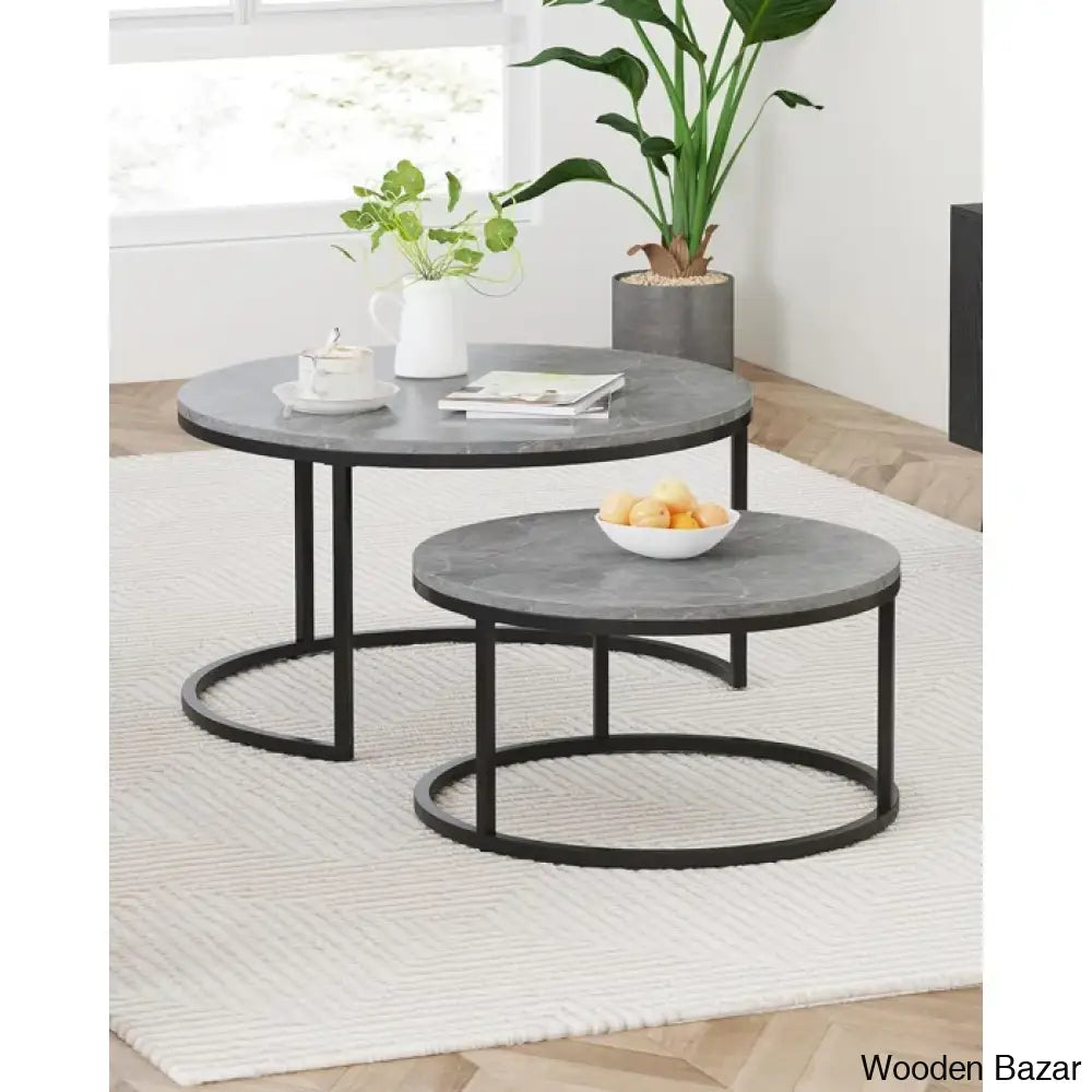 Ewerly Round Nesting Coffee And Center Table