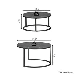 Ewerly Round Nesting Coffee And Center Table