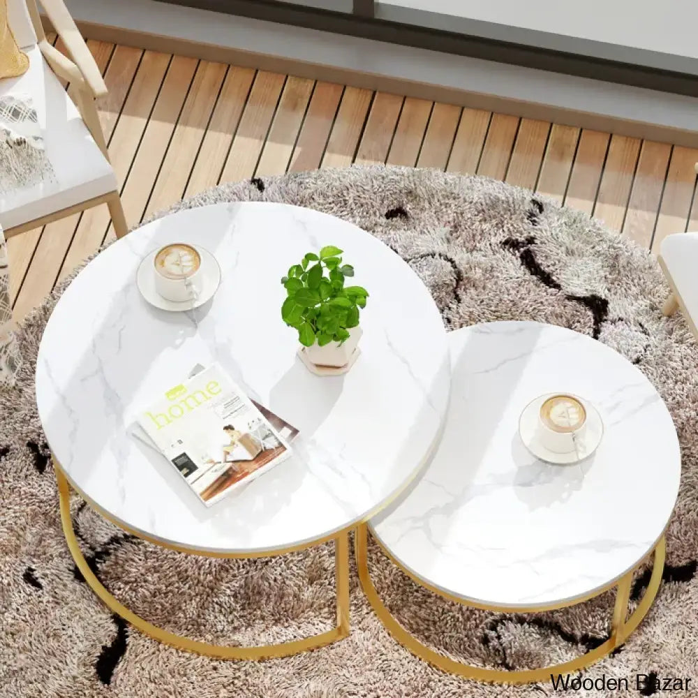 Ewerly Round Nesting Coffee And Center Table