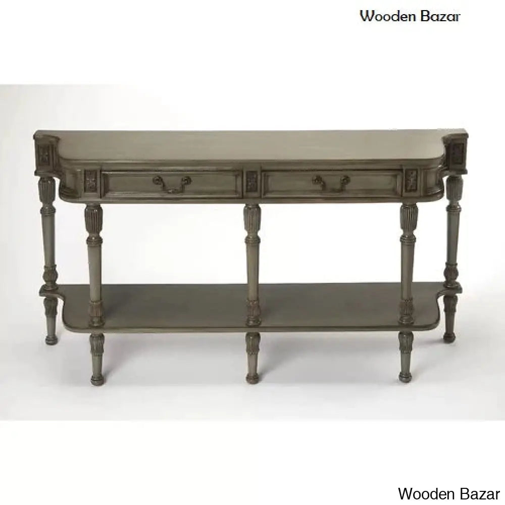 Wood Foyer Table - Console Table