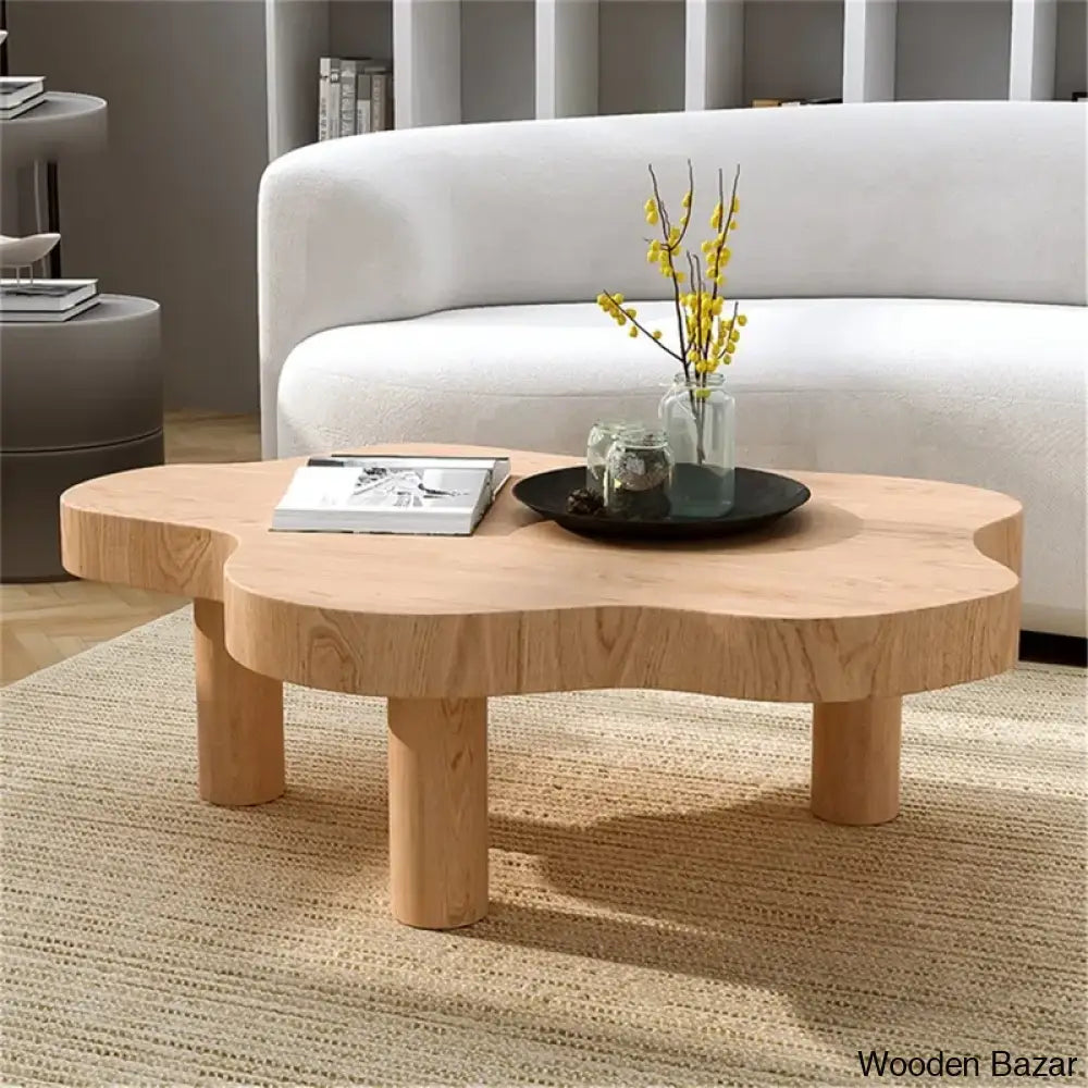 Eyuny Solid Wood Coffee And Center Table