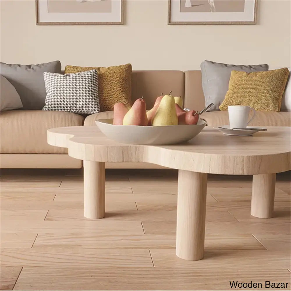 Eyuny Solid Wood Coffee And Center Table