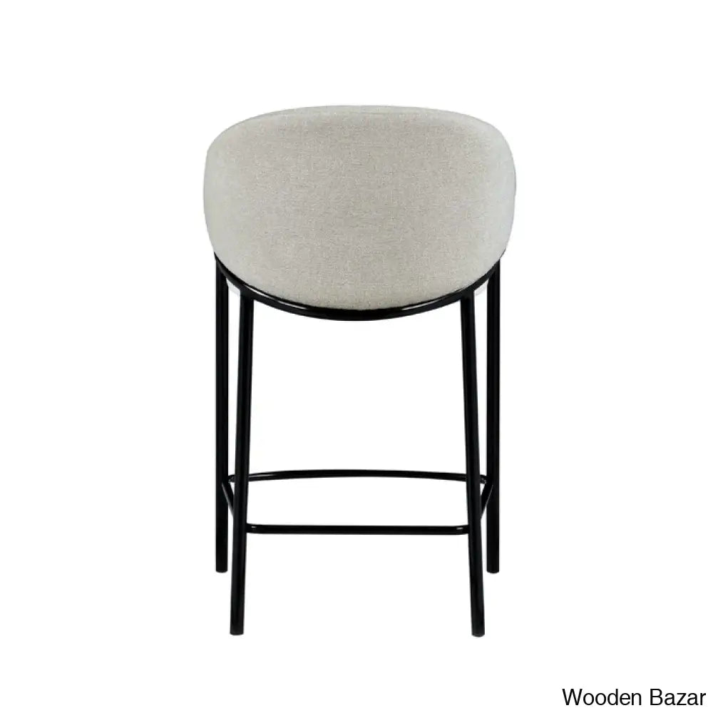 Farlows Upholstered Counter And Bar Stool With Metal Frame (Set Of 2)