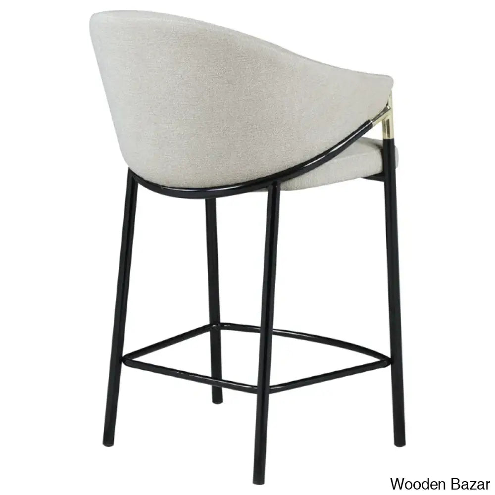 Farlows Upholstered Counter And Bar Stool With Metal Frame (Set Of 2)