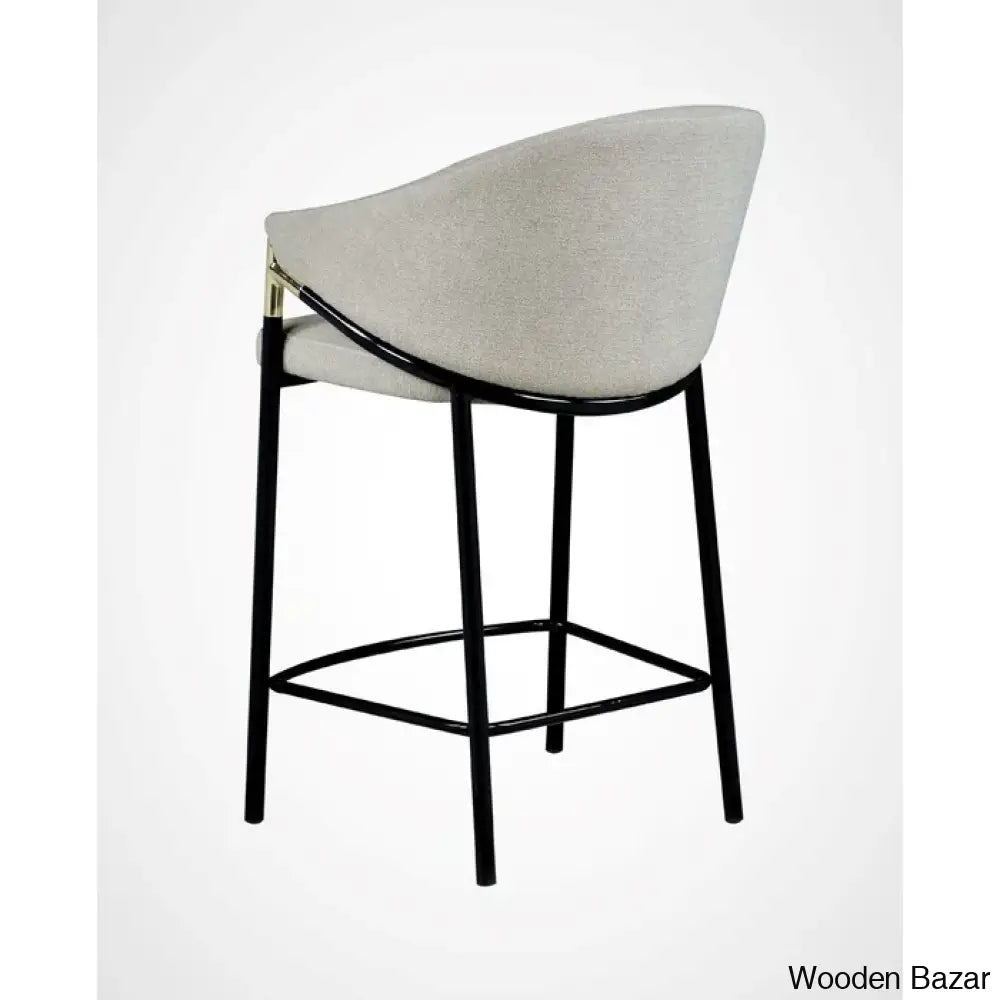 Farlows Upholstered Counter And Bar Stool With Metal Frame (Set Of 2)