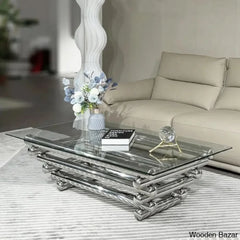 Faviolai Glass Top Single Coffee And Center Table