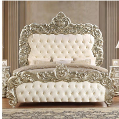 Opulent Luxury French Carved Bed - Exquisite Craftsmanship and Timeless Elegance