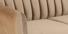 Luxurious Camel yellow fabric 3-seater Sofa The Ultimate Trendy Furniture For Stylish Living Spaces