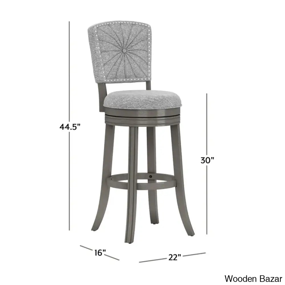 Fidelias Swivel Upholstered Counter And Bar Stool