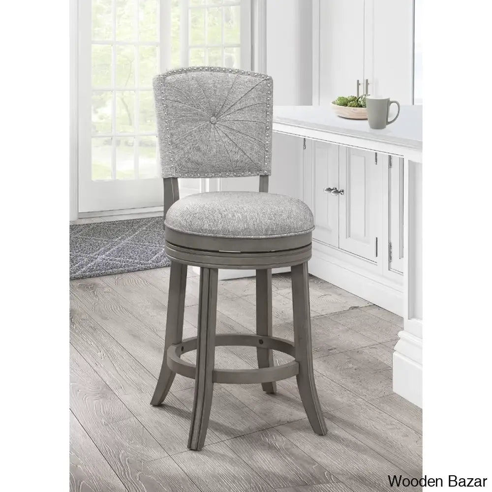 Fidelias Swivel Upholstered Counter And Bar Stool (26’’ Seat Height)