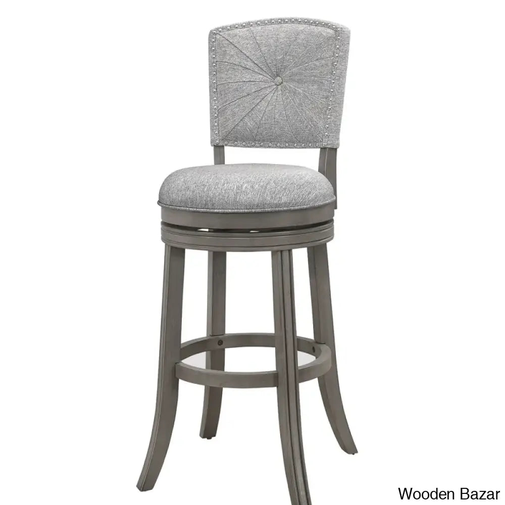 Fidelias Swivel Upholstered Counter And Bar Stool Bar (30’’ Seat Height)