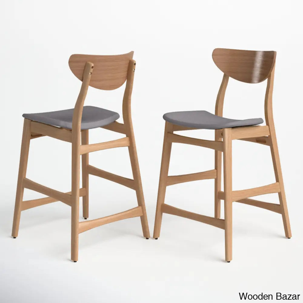 Fitaz Swivel 24’’ Counter Stool (Set Of 2) And Bar Stool