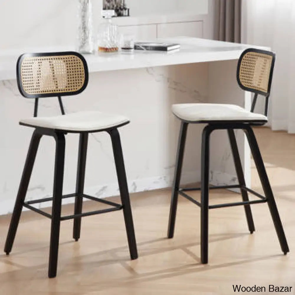 Fitaz Swivel 24’’ Counter Stool (Set Of 2) And Bar Stool