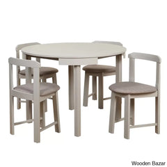 Fleetwood Modern 4 Seater Dining Table Set - Wooden Bazar