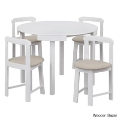 Fleetwood Modern 4 Seater Dining Table Set - Wooden Bazar