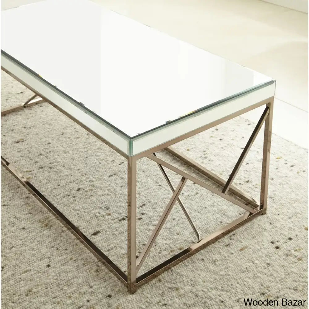 Floria Glass Top Coffee And Center Table