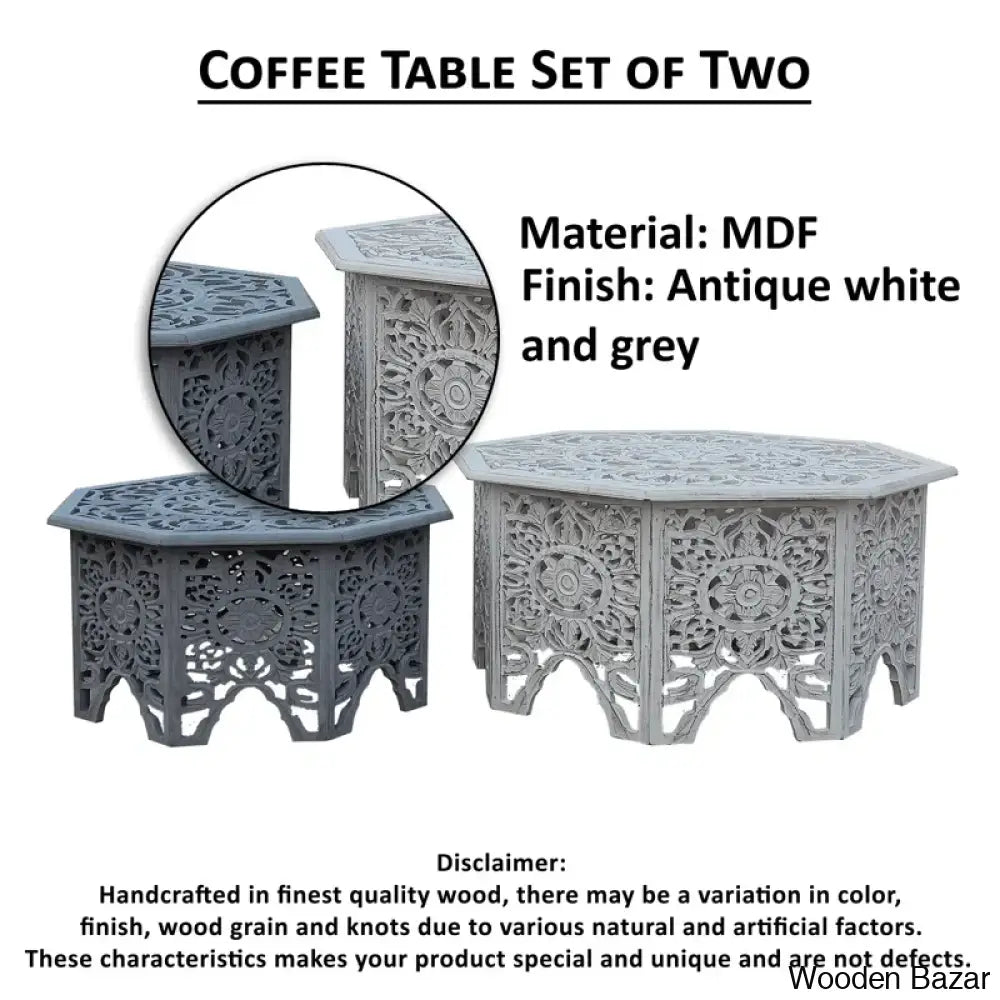 Folse 2 Piece Nesting Coffee And Center Tables