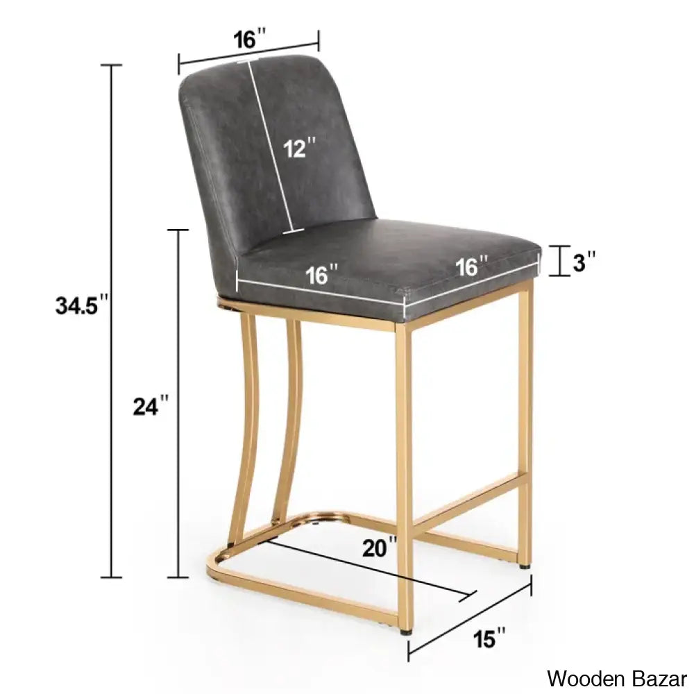 Forsythx Swivel Upholstered 24’’ Counter And Bar Stool With Metal Frame