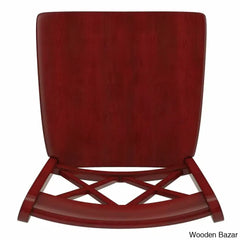 Fortvillec Solid Wood Counter And Bar Stool (Set Of 2)