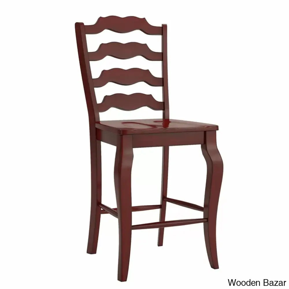 Fortvilled Swivel Solid Wood Counter And Bar Stool (Set Of 2)