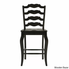 Fortvilled Swivel Solid Wood Counter And Bar Stool (Set Of 2)