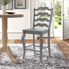 Fortvilled Swivel Solid Wood Counter And Bar Stool (Set Of 2)