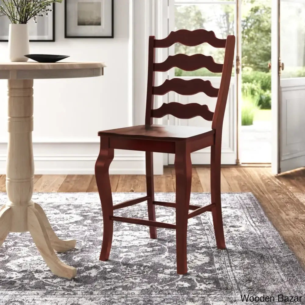 Fortvilled Swivel Solid Wood Counter And Bar Stool (Set Of 2)