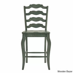 Fortvilled Swivel Solid Wood Counter And Bar Stool (Set Of 2)