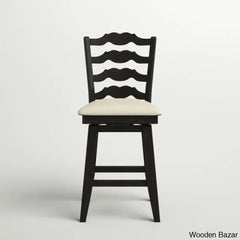 Fortvillek Swivel Upholstered Counter And Bar Stool With Solid Wood Frame