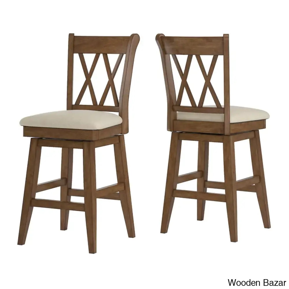 Fortvillen Swivel Upholstered Counter And Bar Stool