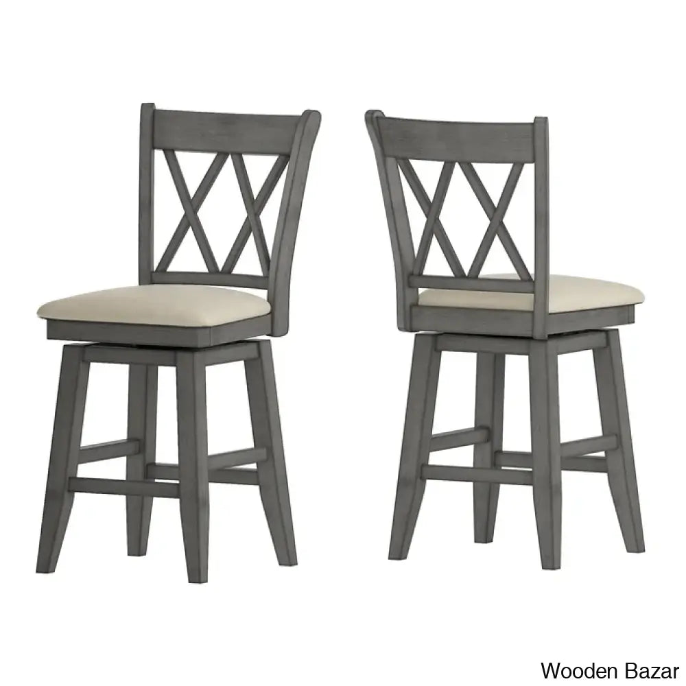 Fortvillen Swivel Upholstered Counter And Bar Stool