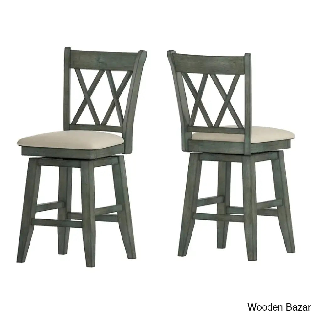 Fortvillen Swivel Upholstered Counter And Bar Stool