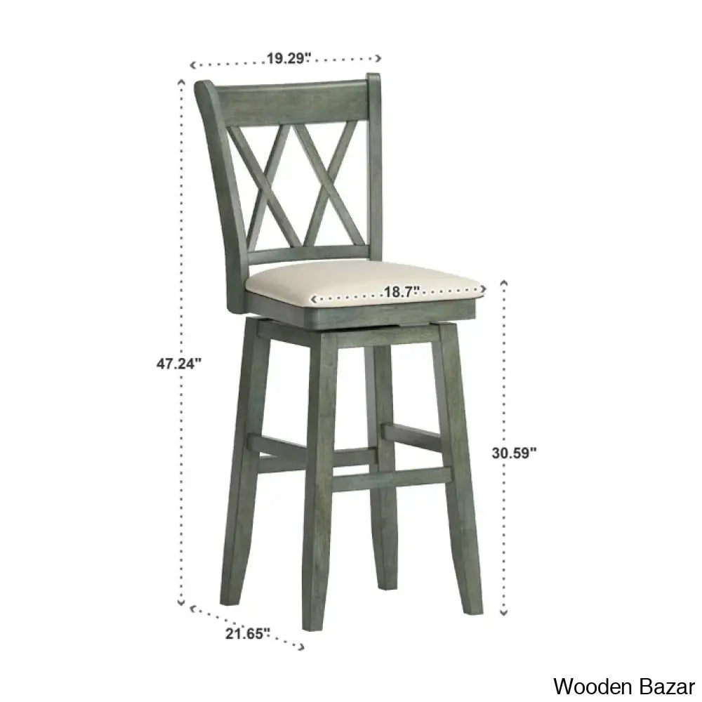 Fortvillen Swivel Upholstered Counter And Bar Stool