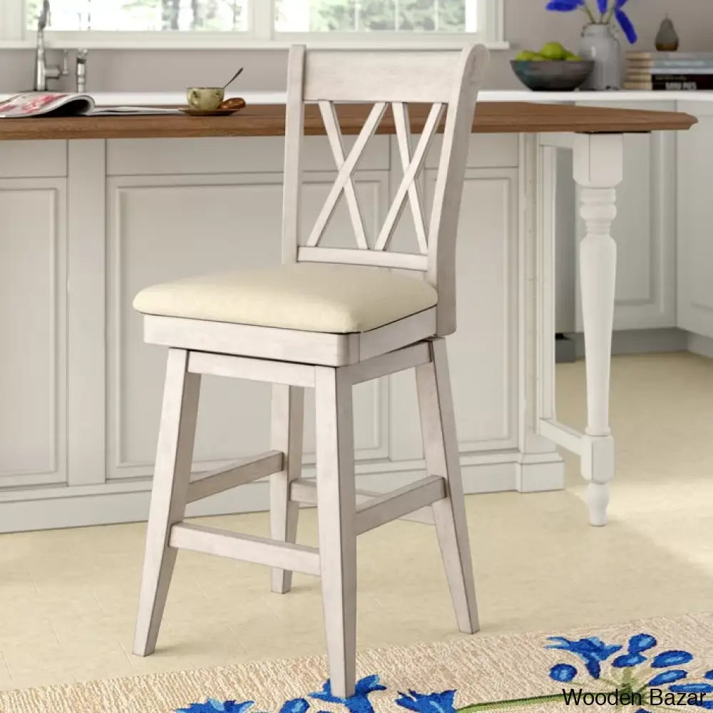 Fortvillen Swivel Upholstered Counter And Bar Stool