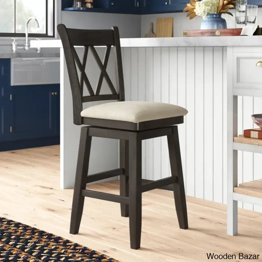 Fortvillen Swivel Upholstered Counter And Bar Stool