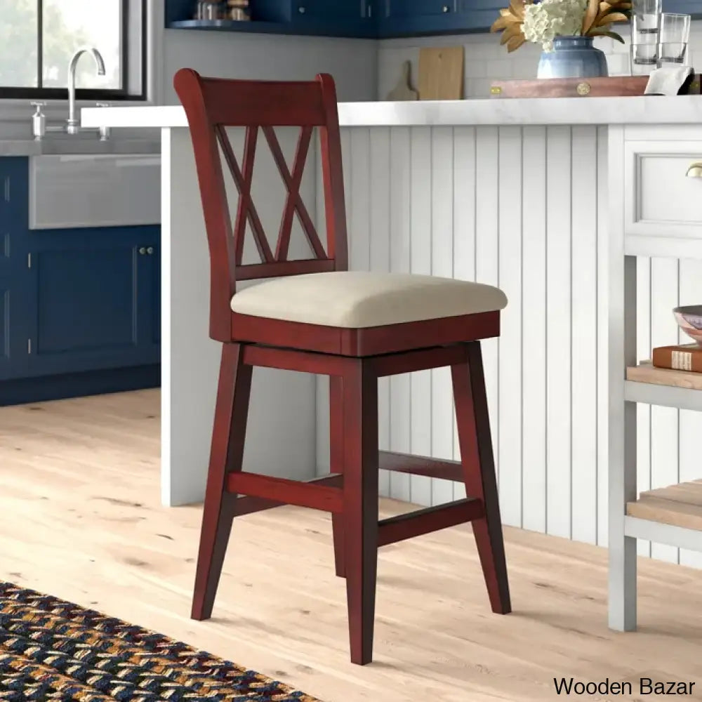 Fortvillen Swivel Upholstered Counter And Bar Stool